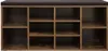 A shoe cabinet with a padded bench on top, shown from the front. Náhľad obrázku produktu