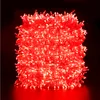 A tightly wound coil of red LED string lights against a black background. Náhľad obrázku produktu