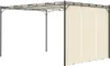 vidaXL Gartenpavillon mit Seitenvorhang 4x3x2,25 m Creme Produktbild-Vorschau 3