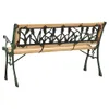 vidaXL Gartenbank 122 cm Gusseisen und Massivholz Tanne -  Produktbild-Vorschau 5