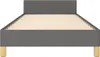 vidaXL Struttura letto senza materasso grigio scuro 90x200 Anteprima dell’immagine prodotto 4