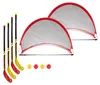 Funhockey Komplettset mit 2x2er Set Schläger und Pop-up Tor Produktbild-Vorschau 9