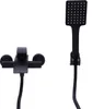 A black shower faucet and showerhead are displayed against a white background. Náhled obrázku produktu