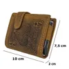 Echtleder Herren Wallet Geldbörse Braun mit Pik-Ass Motiv, Produktbild-Vorschau 2