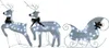 vidaXL Rentier mit Schlitten Weihnachtsdekoration 60 LEDs Produktbild-Vorschau 1