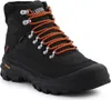 A single black winter boot with orange laces is shown against a white background. Produktbild-Vorschau