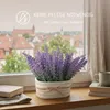 Künstlicher Lavendel im Topf mit Schleife, Kunstpflanze Produktbild-Vorschau 8