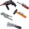 A collection of toy tools with size measurements indicated. Produktbild-Vorschau
