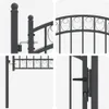 vidaXL Zauntor EMMEN 125 x 100 cm Pulverbeschichteter Stahl Produktbild-Vorschau 6