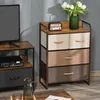 KOMODA HOMCOM z 4 szufladami, obita tkaniną, z metalową Podgląd zdjęcia produktu 2