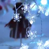 A string of snowflake-shaped LED lights. Náhled obrázku produktu