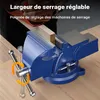 Étau d’atelier Light Duty 100 mm Mâchoire de serrage & Voir les images du produit 4