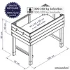 WONDERMAKE Großes Hochbeet aus KIRSCHBAUM Holz für Garten Produktbild-Vorschau 7