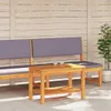 vidaXL Beistelltisch Öl-Natur 70 x 40 x 45 cm Massivholz Produktbild-Vorschau 3