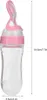 90 ml Silikon Baby Kleinkind Fütterungsflasche mit Löffel Produktbild-Vorschau 3