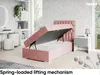 MEBLINI Boxspringbett mit Bettkasten - Gepolstert Produktbild-Vorschau 3