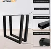 MetaloPro Stolové Nohy Eta Lite – 2x Černé Kovové Nohy v Náhled obrázku produktu 2