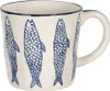 Clayre & Eef Tasse 550 ml Beige Keramik Fische Produktbild-Vorschau 1