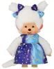 Bambola Monchhichi da 20 cm con vestito a stelle e strisce Anteprima dell’immagine prodotto 3