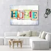 Leinwandbild home-inschrift aus ziegelsteinen 120x80 cm Produktbild-Vorschau 2