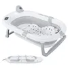 OYAJIA Babybadewanne Faltbar 81 cm Grau mit Thermometer und Produktbild-Vorschau 2