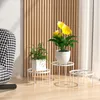 Blumenhocker 4er Set rund Garten Blumenständer Metall Produktbild-Vorschau 5