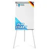 A white flipchart on a tripod stand, with branding and product information. Náhled obrázku produktu