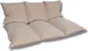 A set of beige cushions arranged on the floor. Produktbild-Vorschau