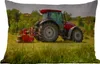 MuchoWow® Outdoor Kissen - Traktor - Rot - Natur - Grün - Produktbild-Vorschau 1