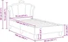 vidaXL Kinderbettgestell mit Kopfteil Rosa 70 x 140 cm PU Produktbild-Vorschau 8