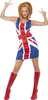Popstar Kleid Britpop Stil M 40/42 Spice Girls Union Jack Produktbild-Vorschau 1