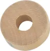 A close-up, isolated shot of a wooden ring. Produktbild-Vorschau