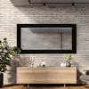 160x70 Rechteckig Rustikal Wandspiegel mit Rahmen Produktbild-Vorschau 3