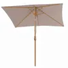 Sekey Rechteckiger Sonnenschirm 200x150 cm Holzoptik, Produktbild-Vorschau 5