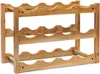relaxdays stojan na víno hnedý 42,0 x 21,0 x 28,0 cm Náhľad obrázku produktu 2