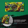 Wanduhr Uhr Wandbild Leinwand 60x30 Foto geometrische Produktbild-Vorschau 5