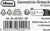 Školské pravítko na geometriu Idena Geo trojuholník, Náhľad obrázku produktu 7