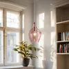 LA BURBUJA Pendelleuchte Ø22CM Mattes Nickel, Rosé Glas – Produktbild-Vorschau 3
