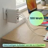 100W GaN III USB-Ladegerät mit 4 Ports, 3x USB-C & 1x Produktbild-Vorschau 3