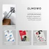 ELMOWO - Edelstahl Handtuchhalter ohne Bohren zweiarmig für Produktbild-Vorschau 3