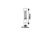 A technical drawing of a decorative lamp with dimensions indicated. Anteprima dell’immagine prodotto