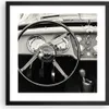Gerahmtes Poster - Schwarzer Rahmen - Lenkrad Auto Vintage Produktbild-Vorschau 1