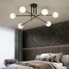 A modern bedroom with a chandelier. Produktbild-Vorschau