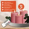 Meisterhome® 3er-Set Flammenlose LED Kerzen Rustik mit Produktbild-Vorschau 8
