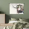 MuchoWow® Wandteppich Wandbehang Schottisches Hochlandrind Produktbild-Vorschau 4