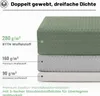 Duschvorhang Waffel 1 Stk, Anti-Schimmel, 180x200 Cm, Produktbild-Vorschau 5