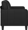 vidaXL Divano a 2 posti nero 120 cm in Pelle finta Anteprima dell’immagine prodotto 4