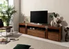 MASSIVMOEBEL24 TV-Board Mango 220x48x55 braun lackiert Produktbild-Vorschau 7