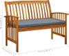 vidaXL Panca da giardino con cuscini 119 cm in legno Anteprima dell’immagine prodotto 8