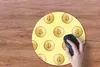 MuchoWow® Mauspad Mousepad Bitcoin - Gold - Muster - Gelb Produktbild-Vorschau 3